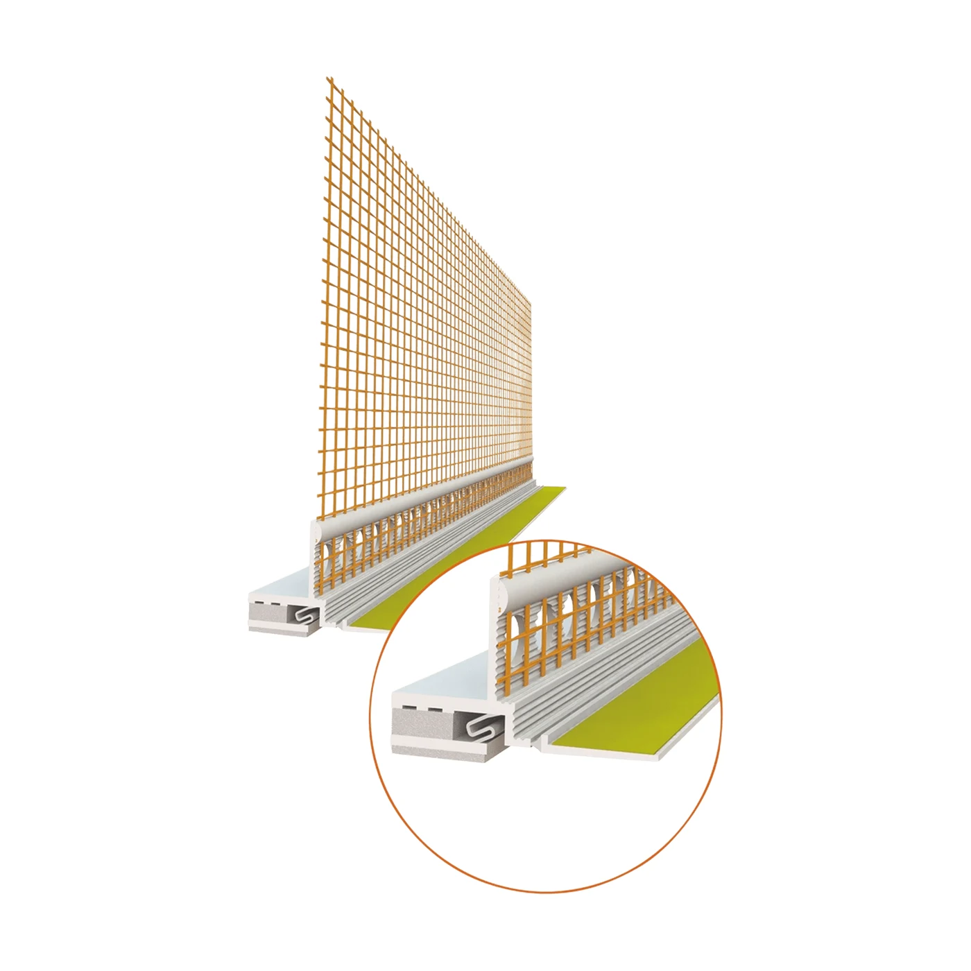 Caparol Gewebeanschlussleiste 3D Universal Plus 2,55 m