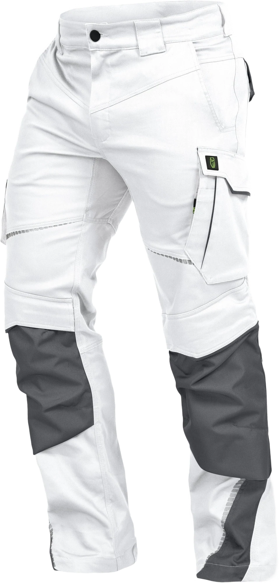 Leibwächter Arbeitshose - Bundhose Flexline weiß/grau 46