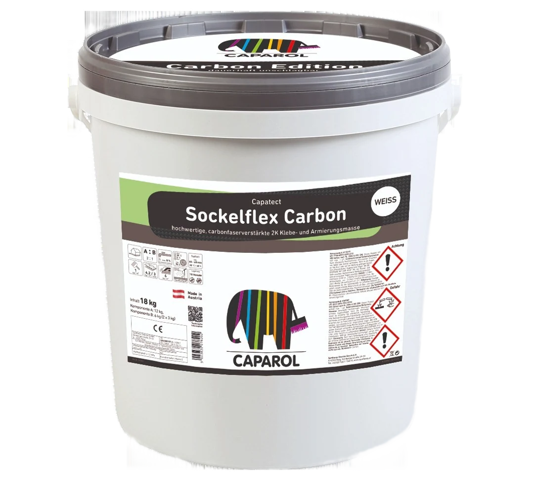 Caparol Sockelflex Carbon Weiß 18 kg