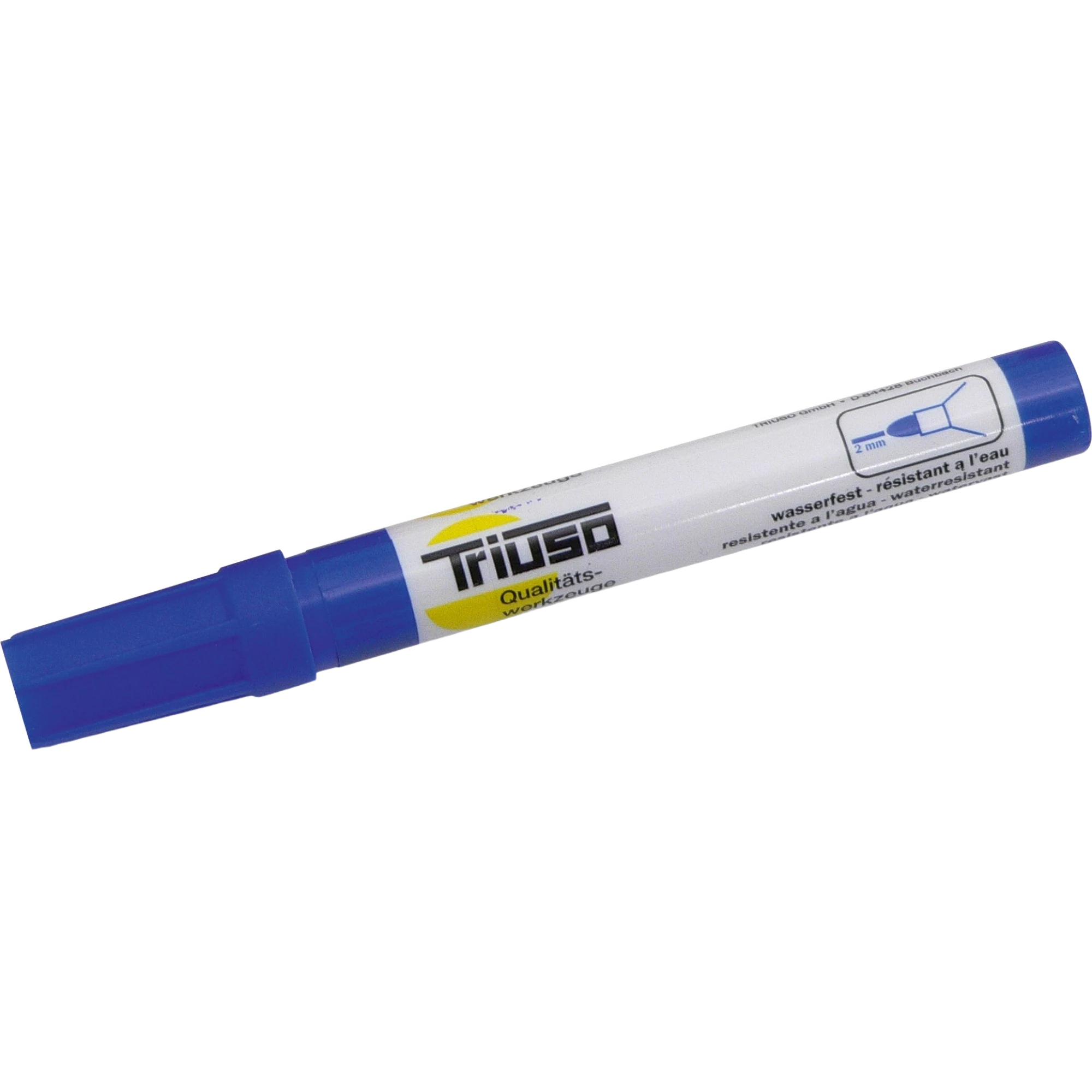 Permanent Marker Stift wasserfest Blau 