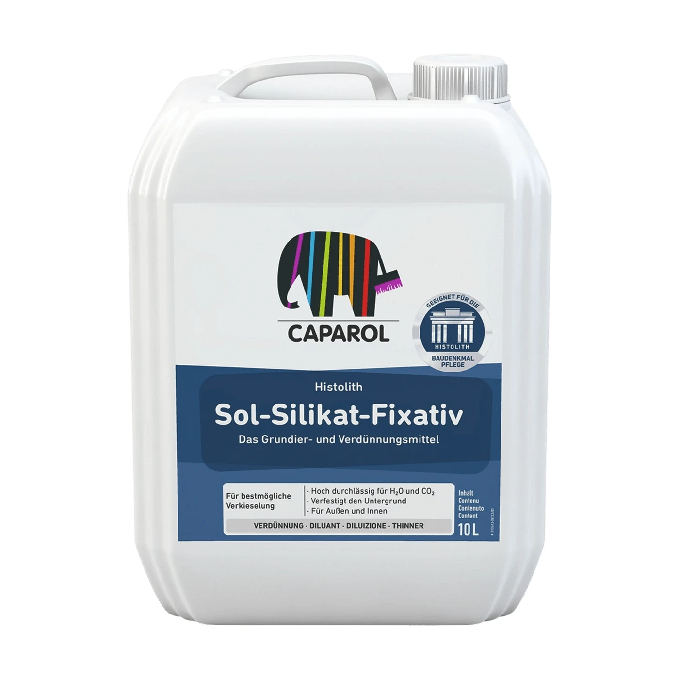 Caparol Histolith Sol-Silikat-Fixativ Grundierung – Packshot Hersteller