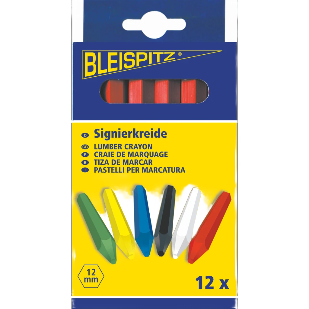 Bleispitz Signierkreide wasserfest 12Stk.