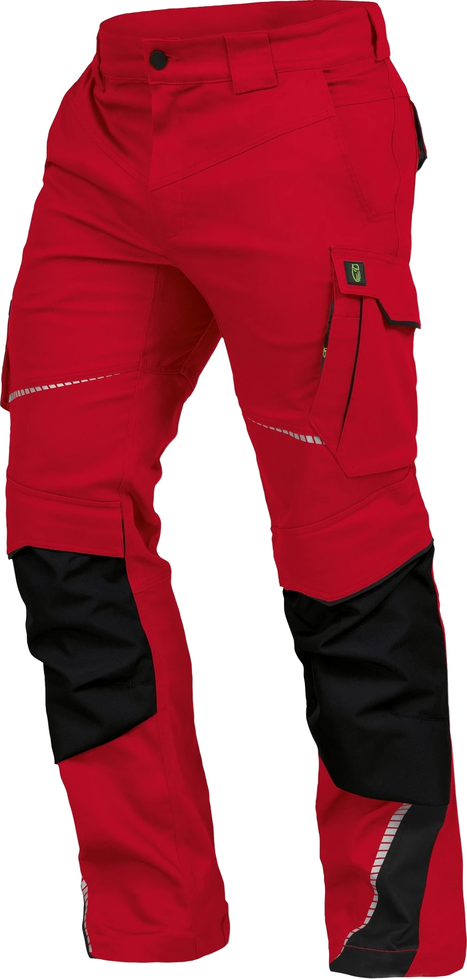 Leibwächter Arbeitshose - Bundhose Flex Line rot/schwarz 46