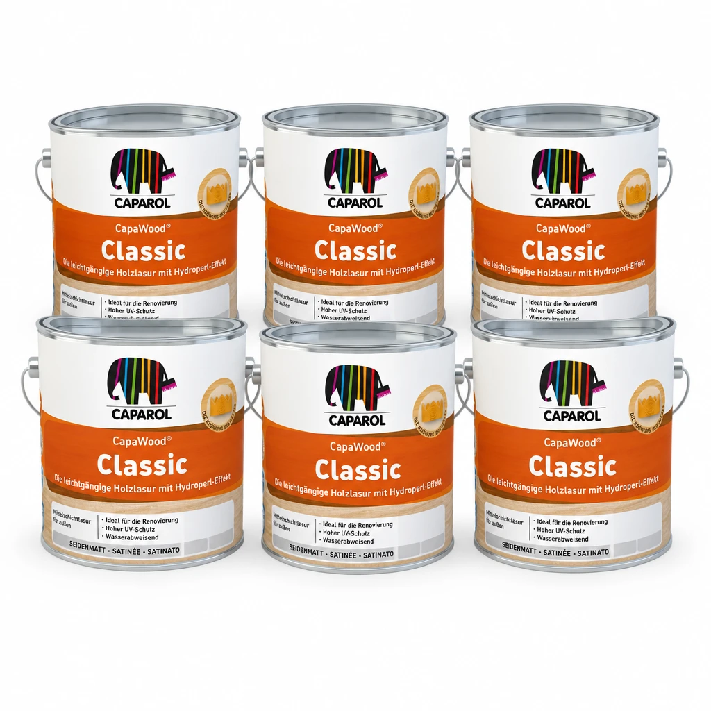 Sparset: 6 Dosen Caparol CapaWood Classic