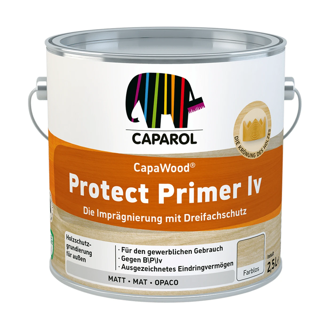 Caparol CapaWood Protect Primer Iv Holzschutzgrund farblos – Packshot Hersteller