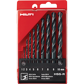 HILTI Metall-Spiralbohrer HSS-R 10tlg.