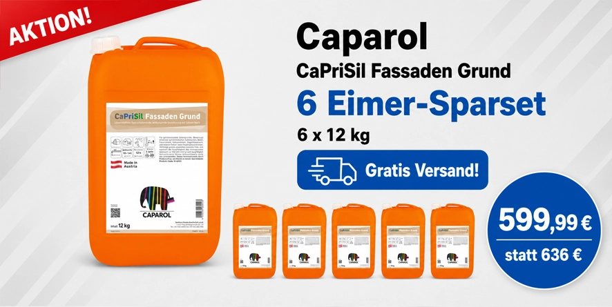 Aktion 6 x 12 kg Caparol CaPriSil Fassaden Grund 12 kg (Synthesa)