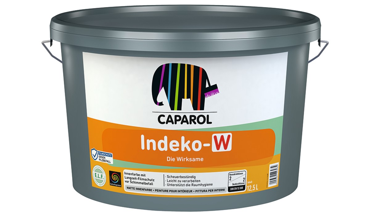 Caparol Indeko-W Schimmelschutzfarbe Weiß