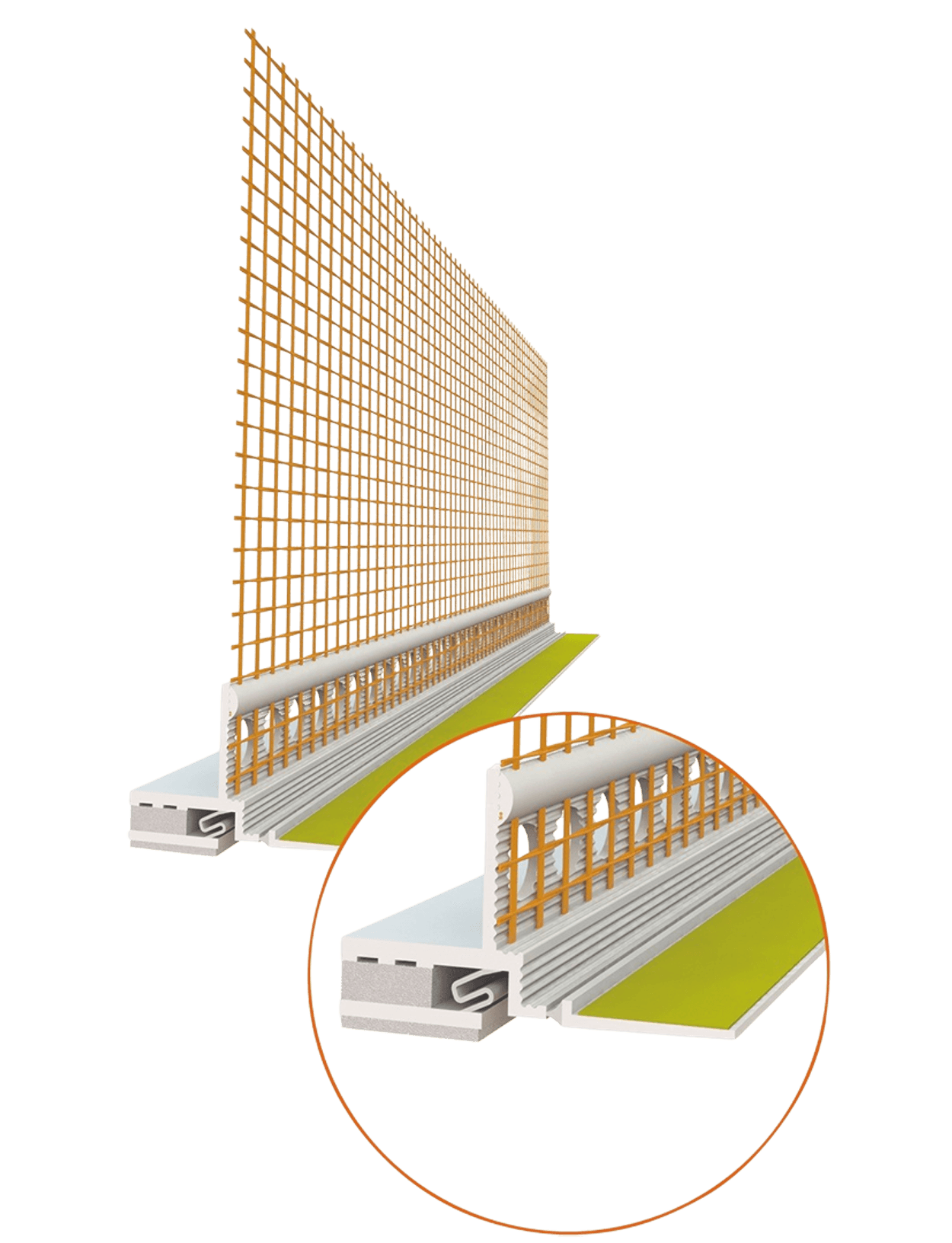 Caparol Gewebeanschlussleiste 3D Universal Plus 2,55 m