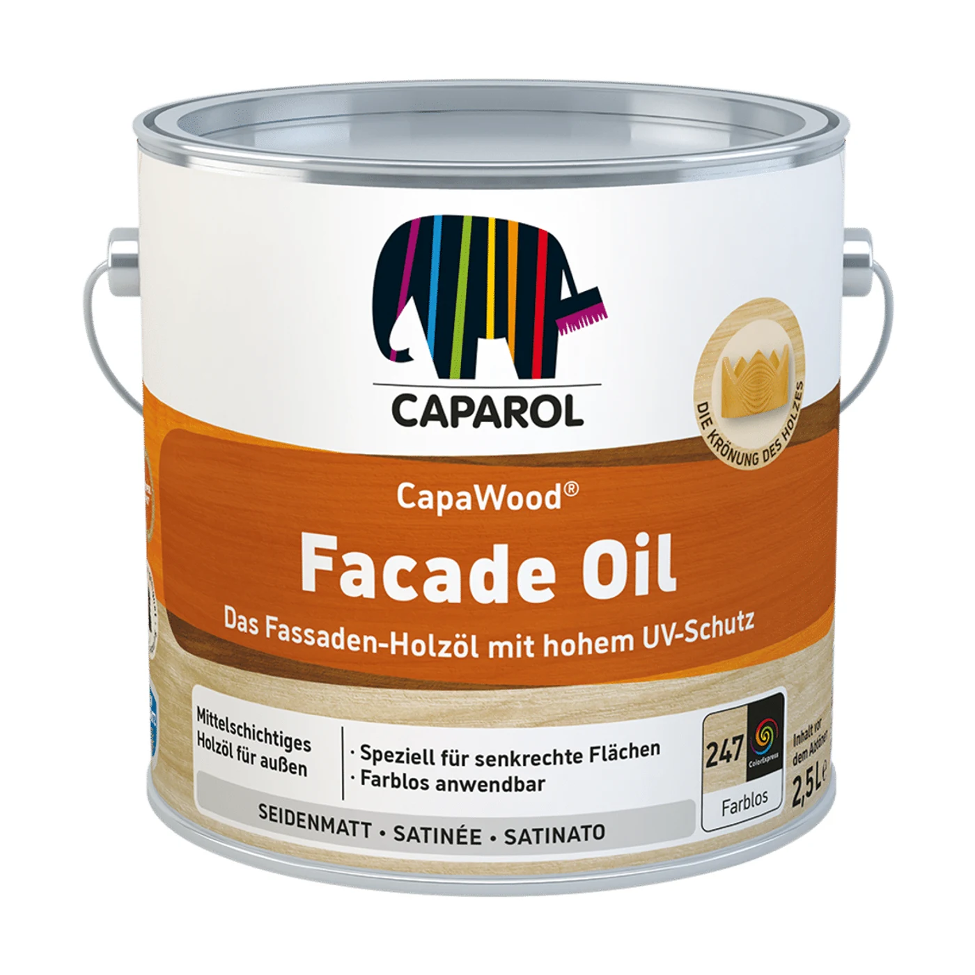 Caparol CapaWood Facade Oil Holzöl farblos – Packshot Hersteller