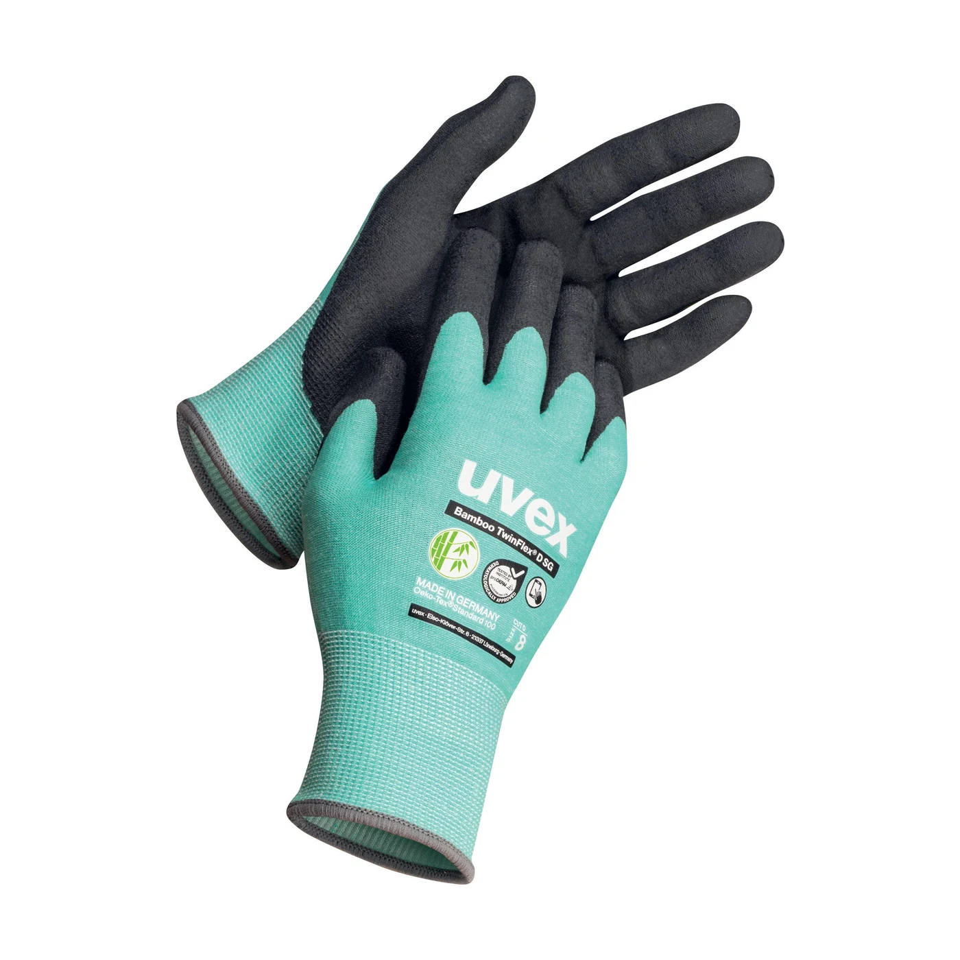 uvex Bamboo TwinFlex D SG Schnittschutzhandschuhe – Packshot Hersteller