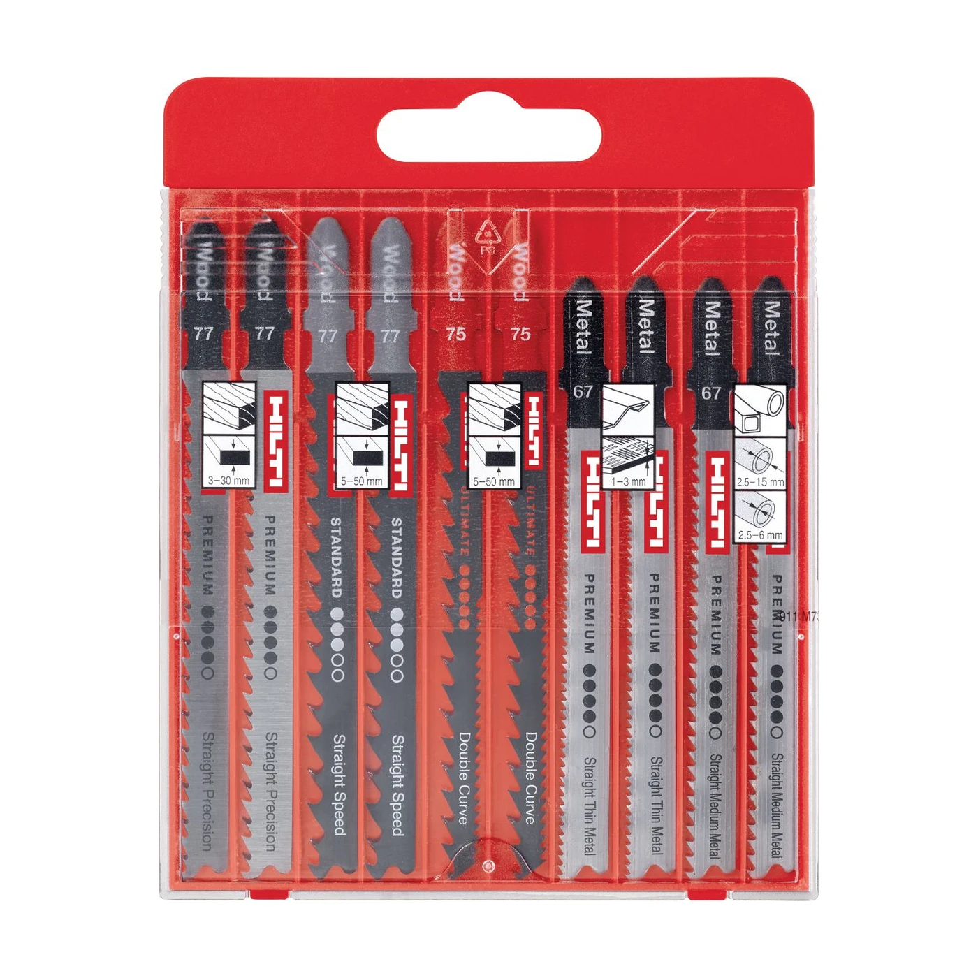 HILTI Stichsägeblatt-Set 10tlg.