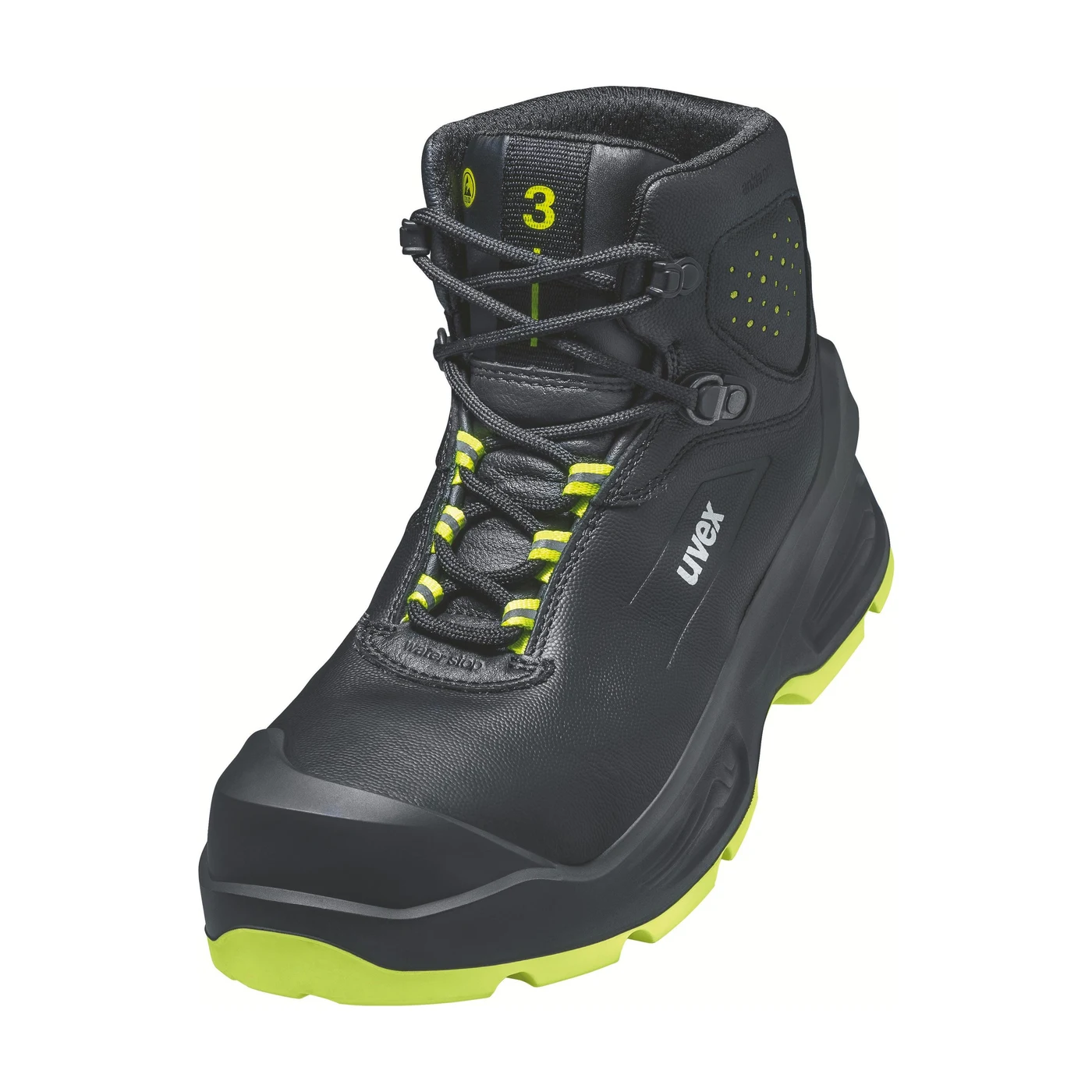 uvex 3 S3 Sicherheitsstiefel schwarz/gelb – Packshot Hersteller