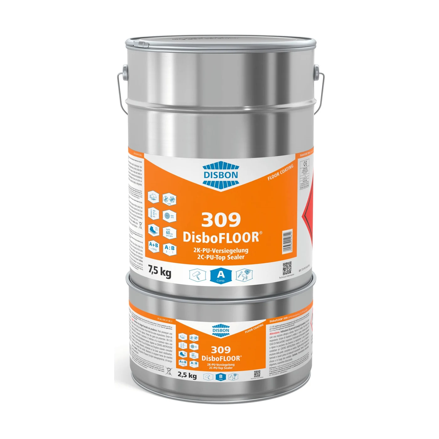 Disbon DisboFLOOR 309 2K-PU-Versiegelung seidenmatt – Packshot Hersteller