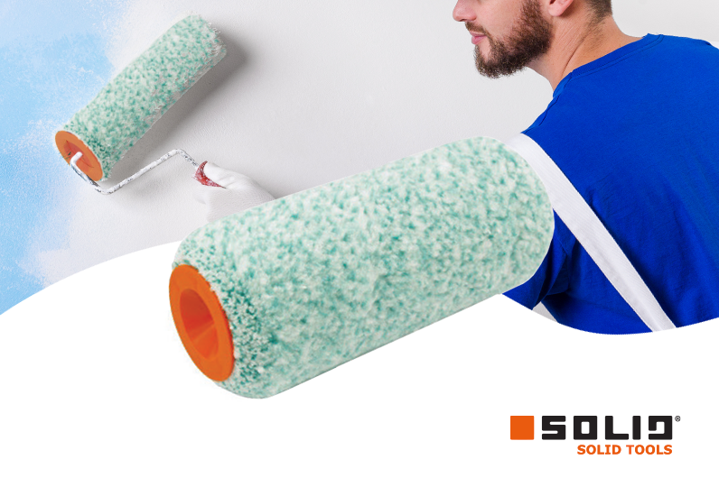 SOLID Mikrofaser Premium Farbwalze 