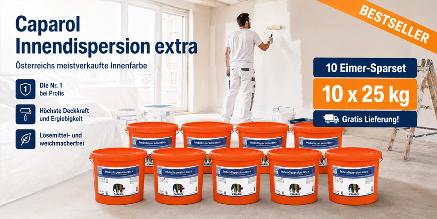 Aktion 10 x 25 kg Caparol Synthesa Innendispersion extra weiß