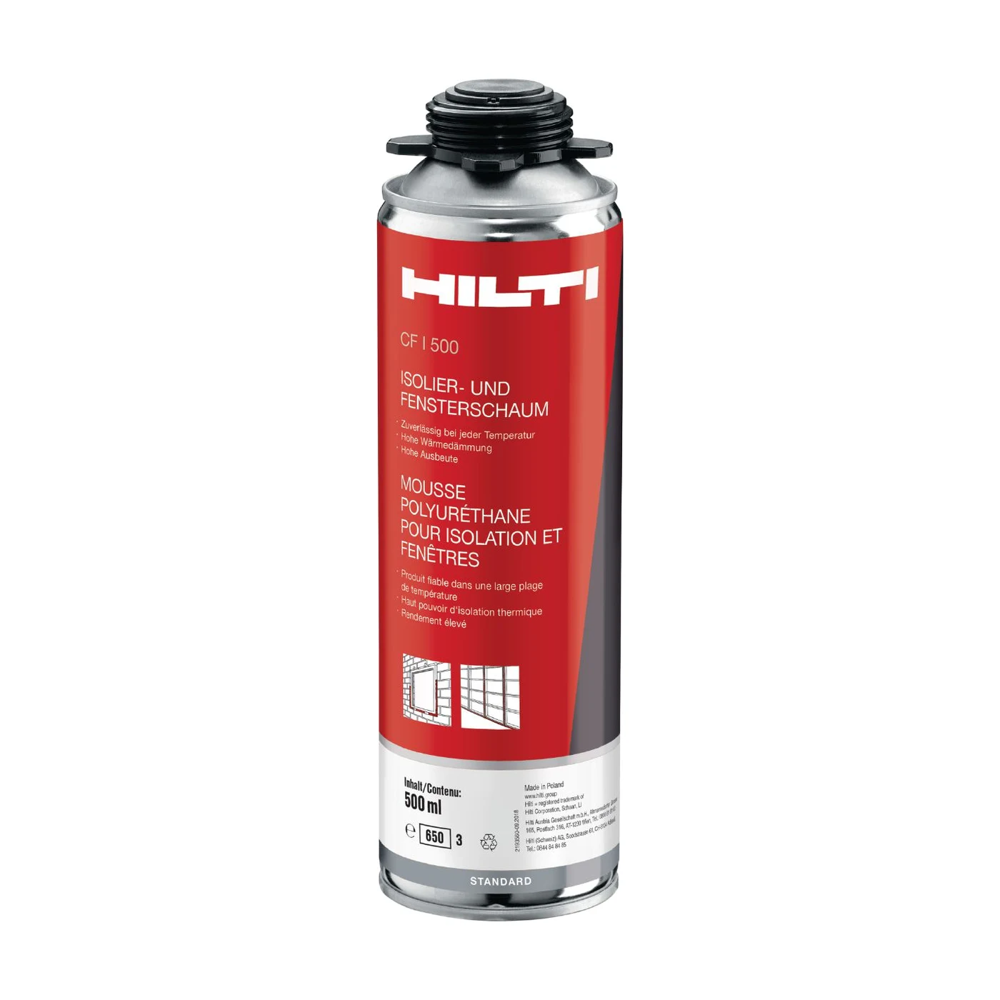 HILTI Universalschaum - Bauschaum CF I 500ml