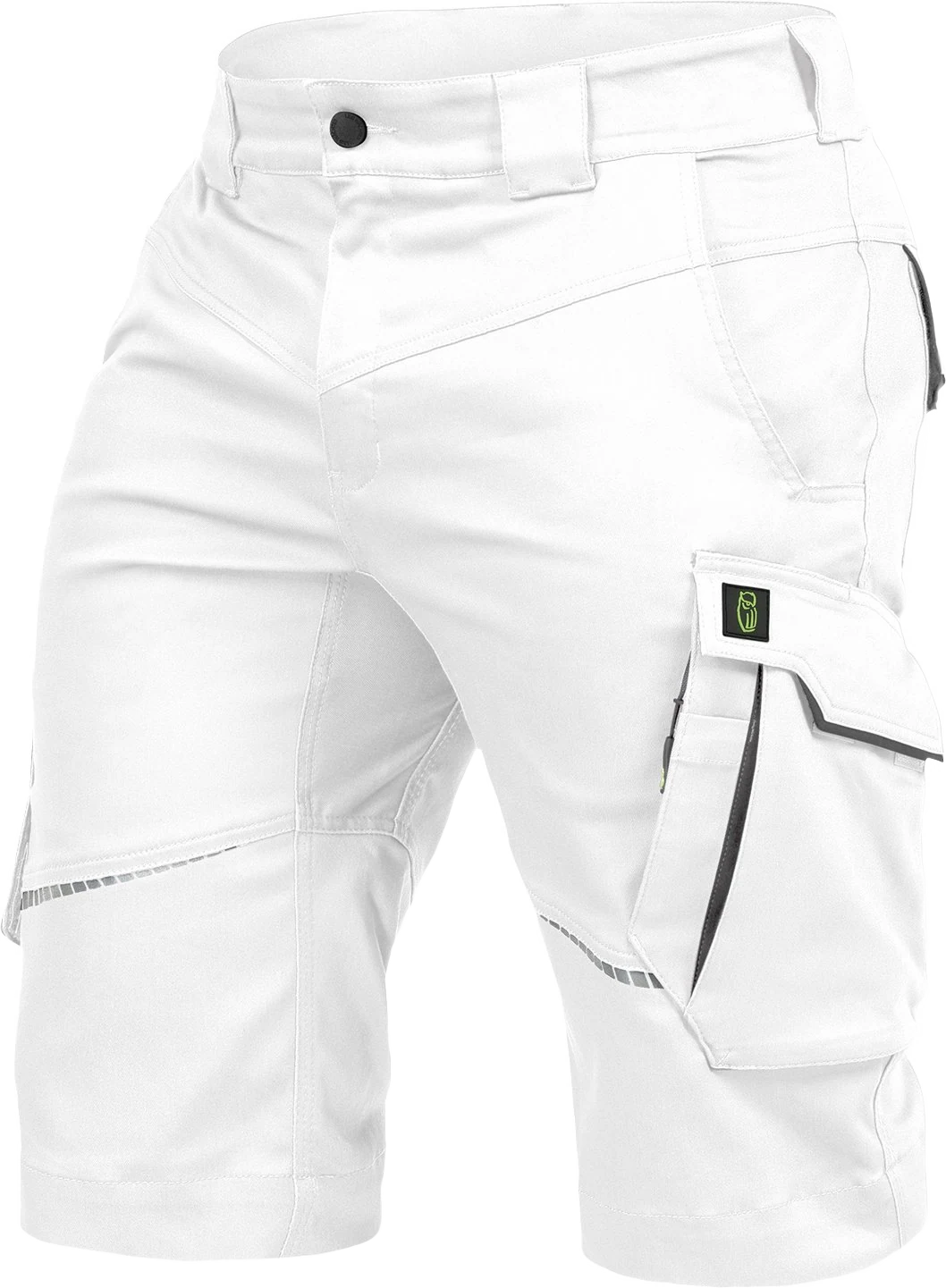 Leibwächter Arbeitsshorts - Bermudas Flexline weiß/grau 46
