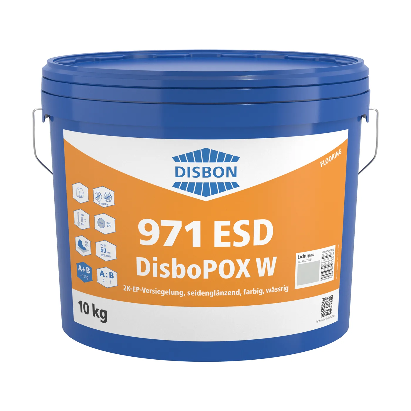 Disbon DisboPOX W 971 ESD 2K-EP-Versiegelung leitfähig wässrig
