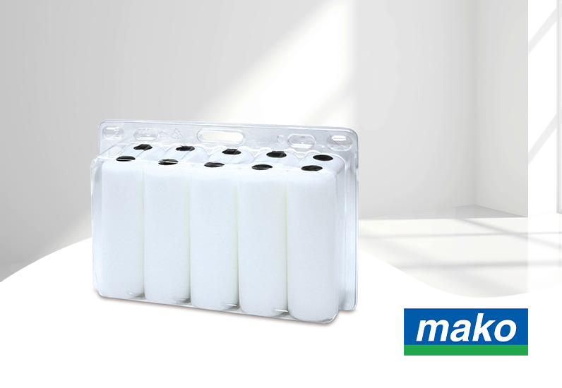 mako 10Stk. Heizkörper-Ersatzwalzen ELITE 10cm, Superfein