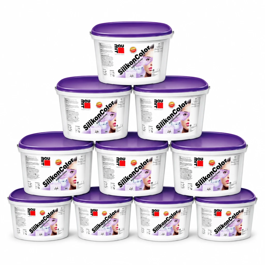 Sparset: 10 Eimer Baumit SilikonColor