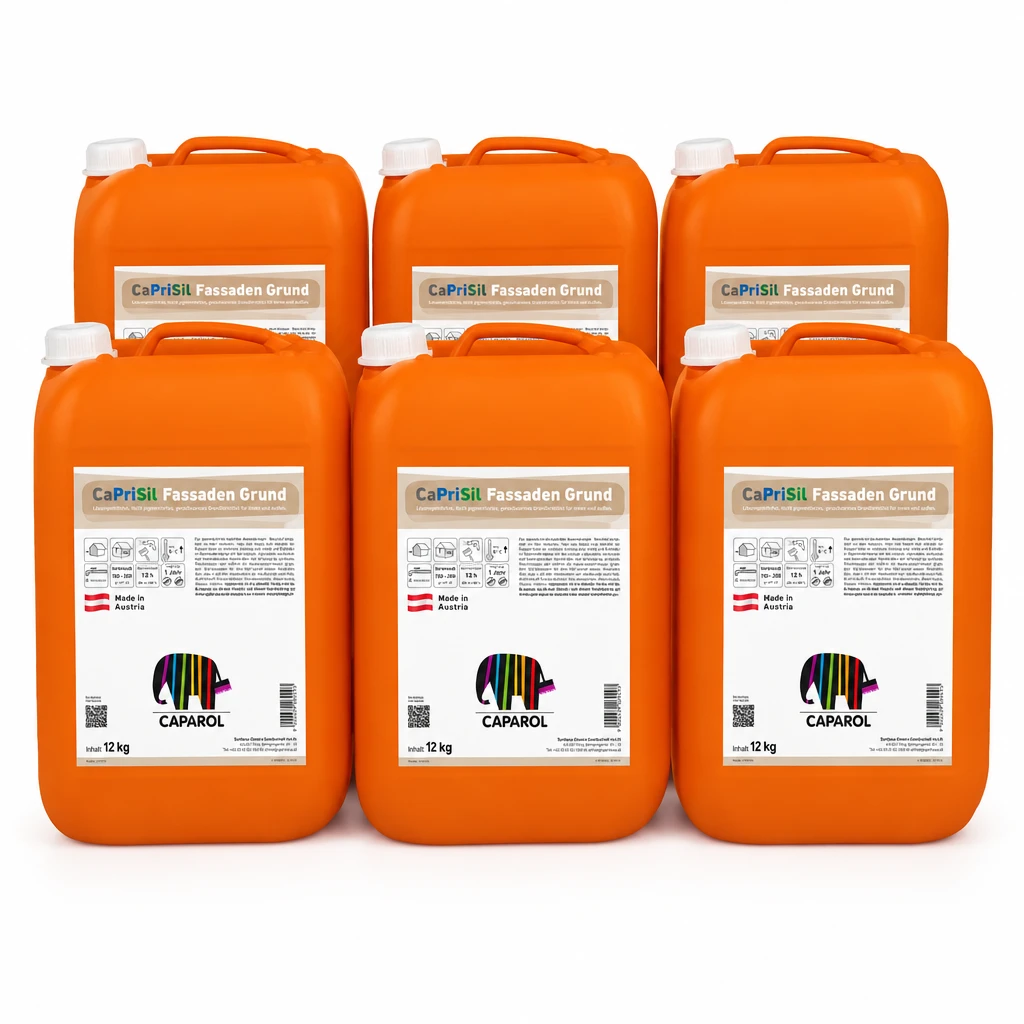 Sparset: 6 Kanister Caparol CaPriSil Fassaden Grund