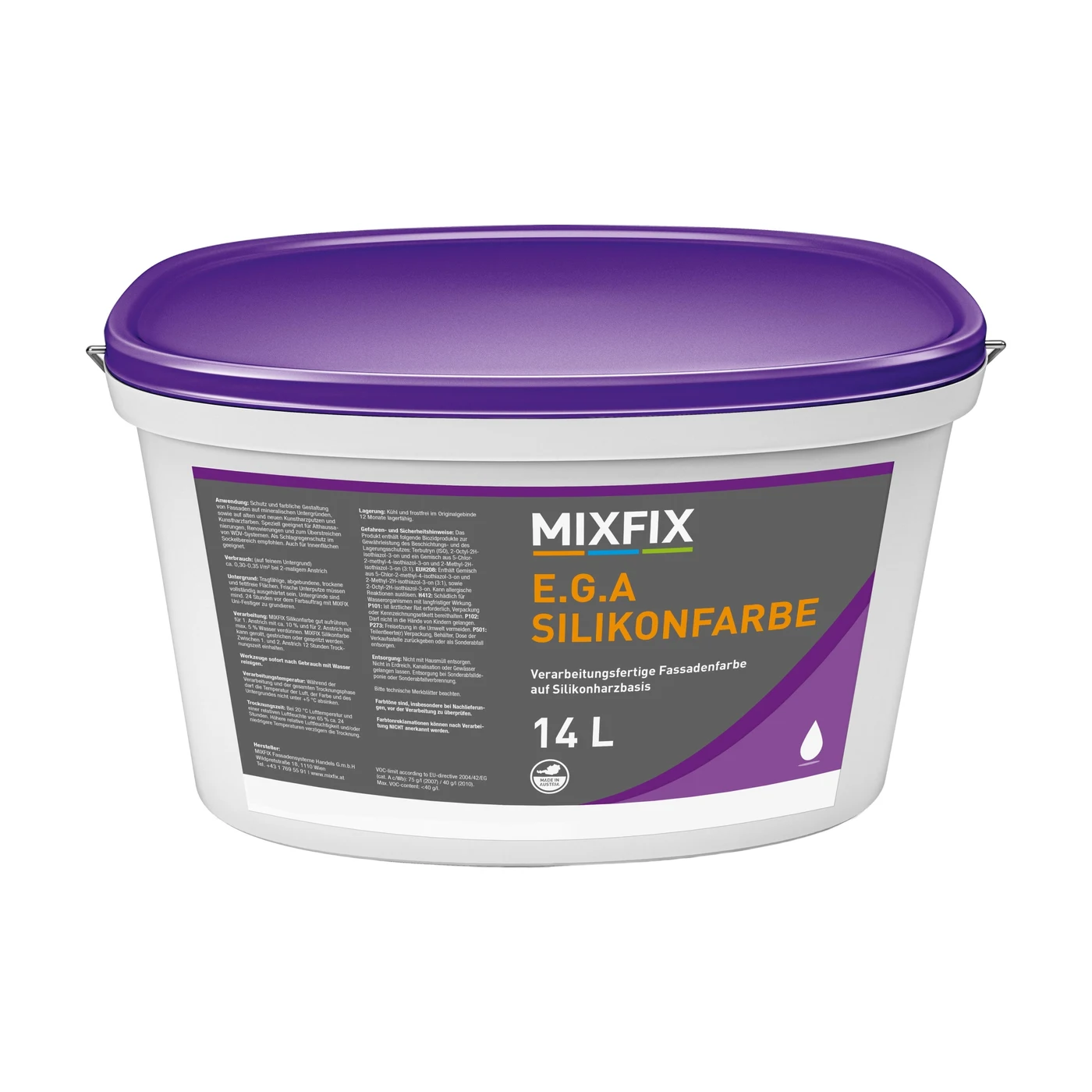 MIXFIX E.G.A Silikonfarbe – Silikonharz-Fassadenfarbe