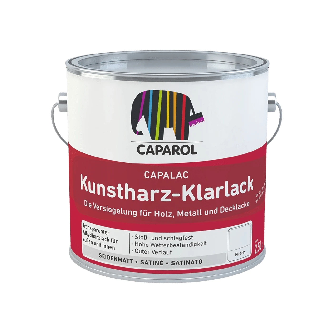Caparol Capalac Kunstharz-Klarlack – Packshot Hersteller