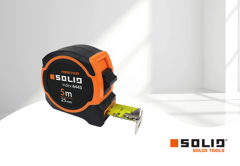 SOLID Rollmaßband - Rollmeter 5m / 25mm Master