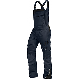 Leibwächter Arbeitshose - Latzhose Flex Line marine / schwarz