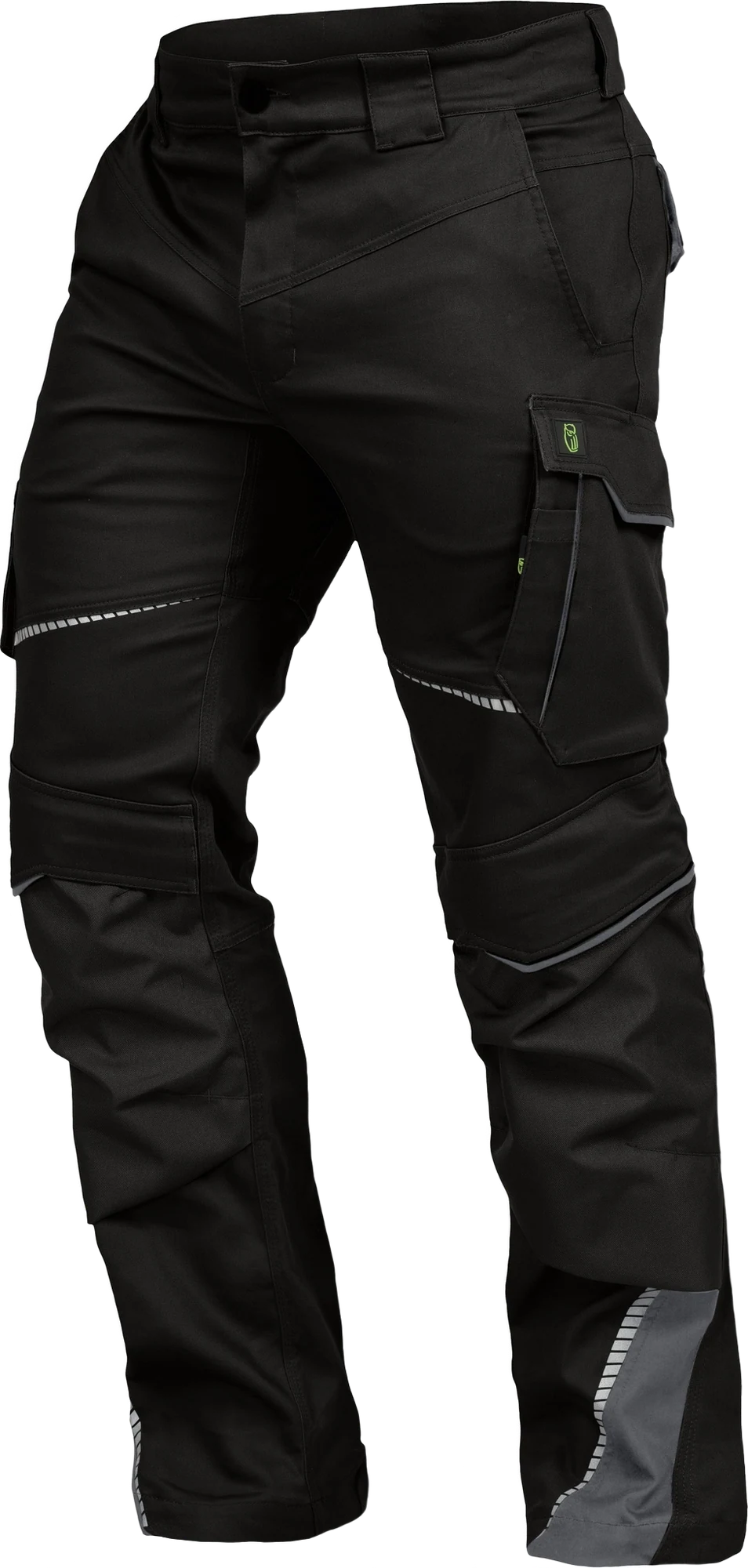 Leibwächter Arbeitshose - Bundhose Flexline schwarz/grau 46