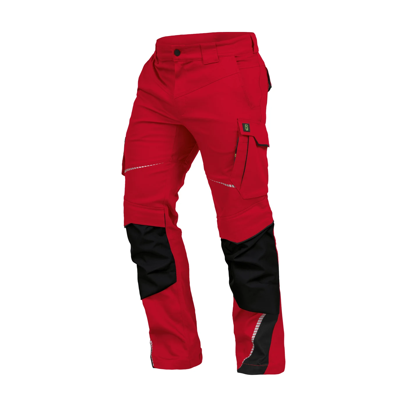 Leibwächter Arbeitshose - Bundhose Flex Line rot/schwarz