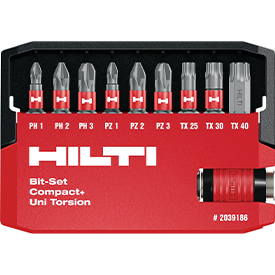 HILTI Bit-Set Kreuz & Torx 11tlg. HILTI Bit-Set Kreuz & Torx 11tlg.