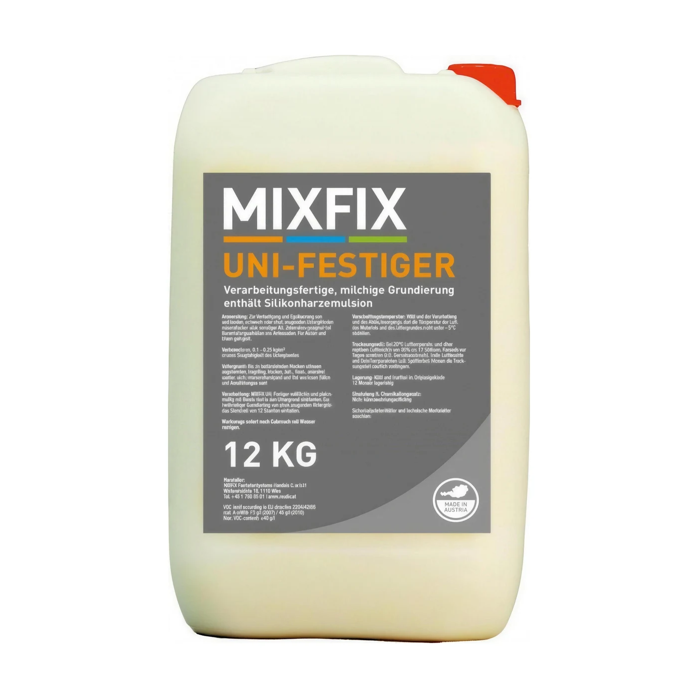 MIXFIX Uni-Festiger – Silikonharz-Tiefengrund 12 kg