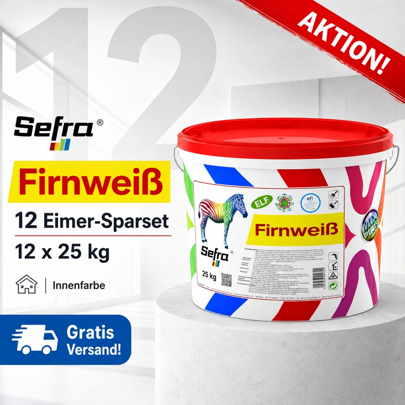 Aktion 12 x 25 kg SEFRA Firnweiß ELF weiß