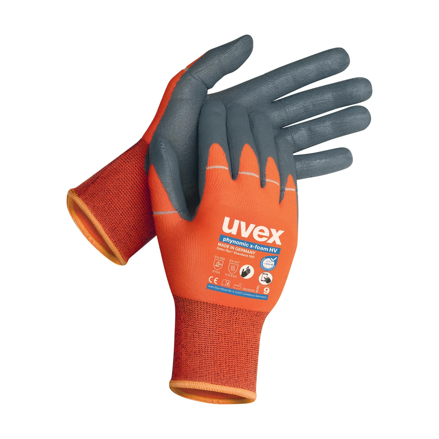 uvex phynomic x-foam HV Montagehandschuhe – Packshot Hersteller