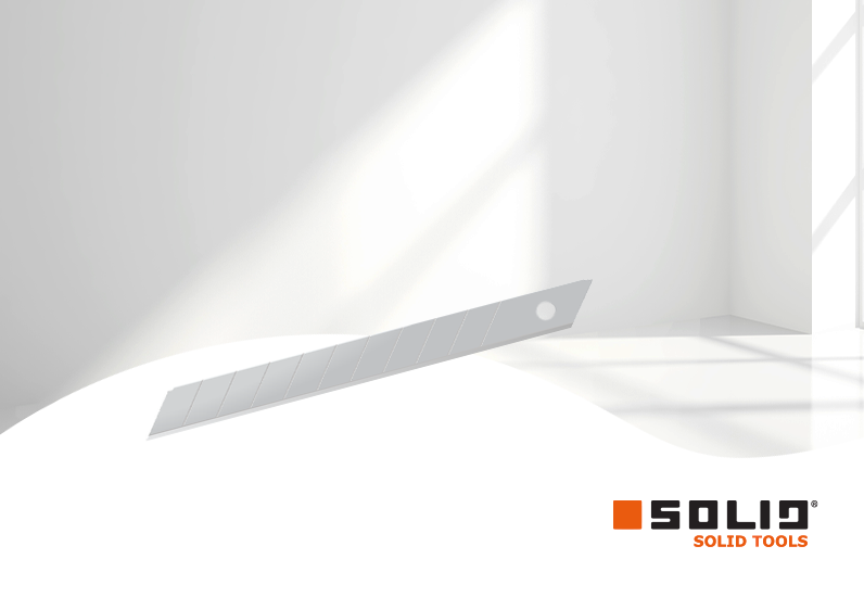 SOLID 10Stk. Cuttermesser Klingen 18mm