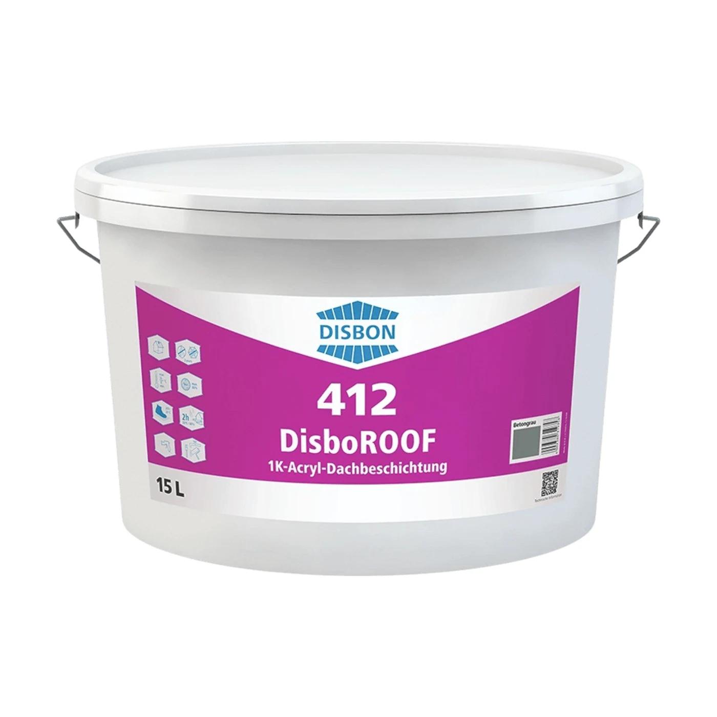Caparol DISBON Disboroof 412 1K-Acryl-Dachbeschichtung 15l