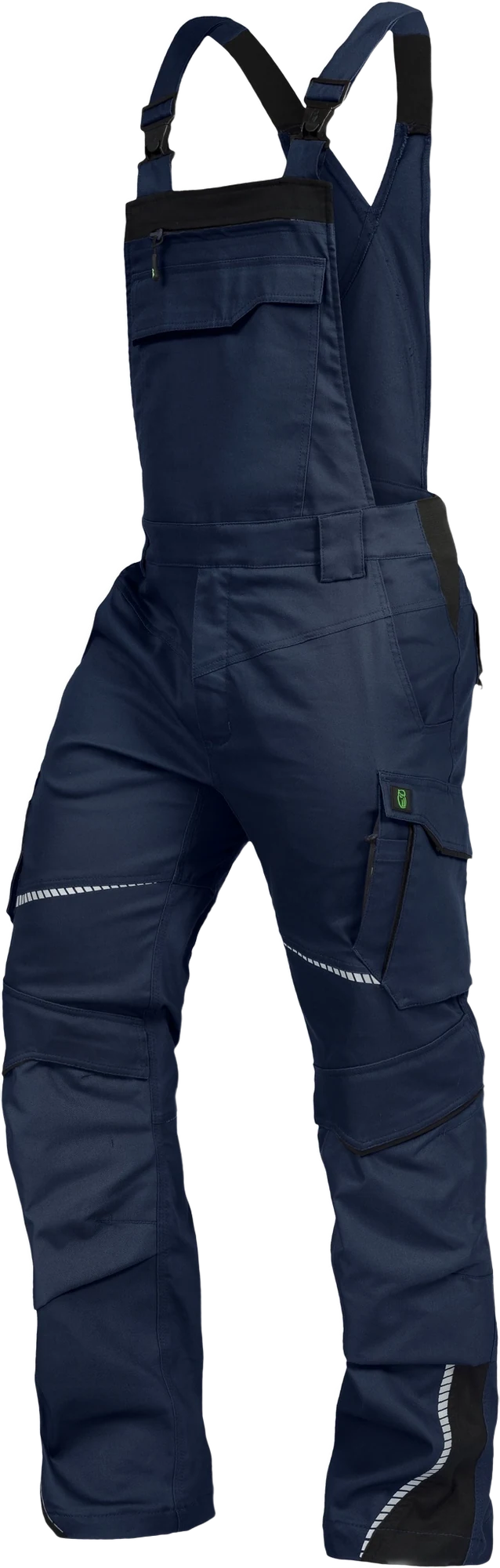 Leibwächter Arbeitshose - Latzhose Flex Line marine / schwarz 46