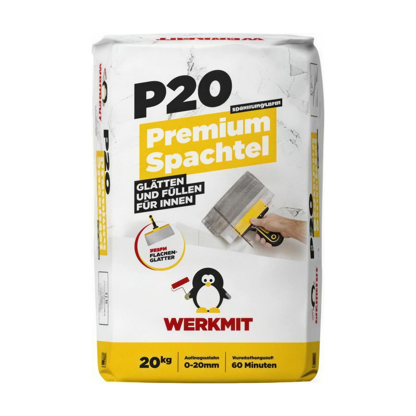 WERKMIT P20 Premium Glätt- und Füllspachtel 20kg