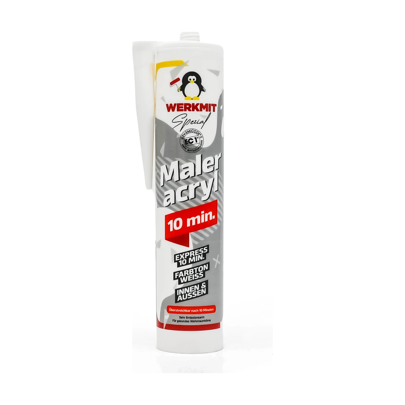 WERKMIT Maleracryl 10 min. weiß, 300-ml-Kartusche stehend