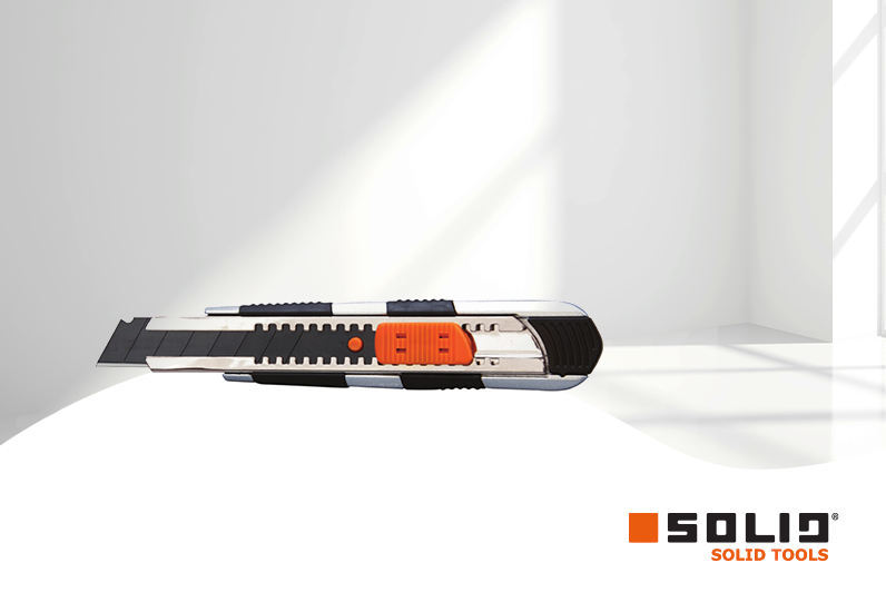 SOLID 18mm Cuttermesser Alusafe flach