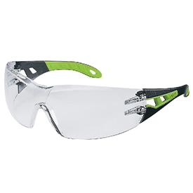 uvex pheos Bügelbrille schwarz / grün