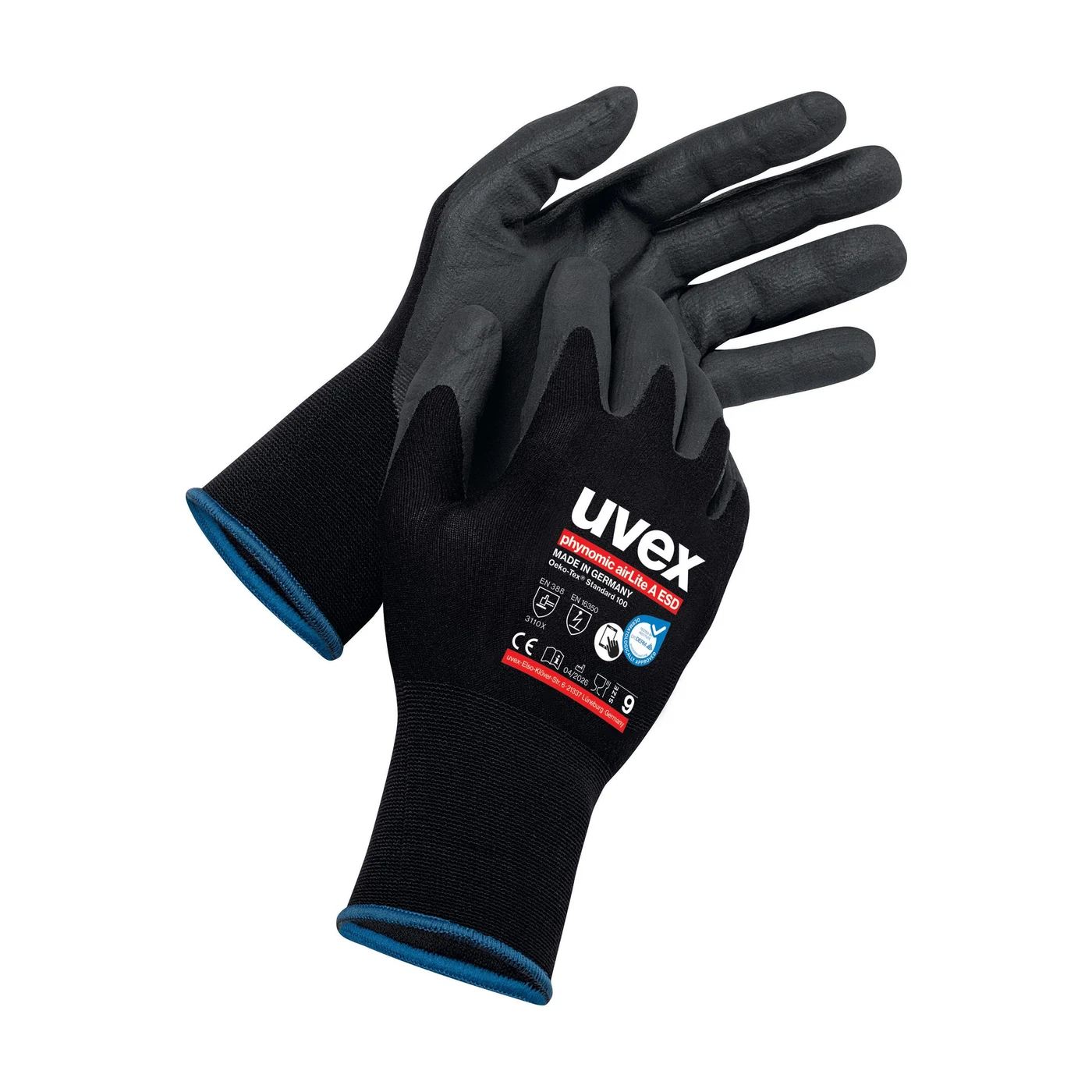 uvex phynomic airLite A ESD Montagehandschuhe – Packshot Hersteller