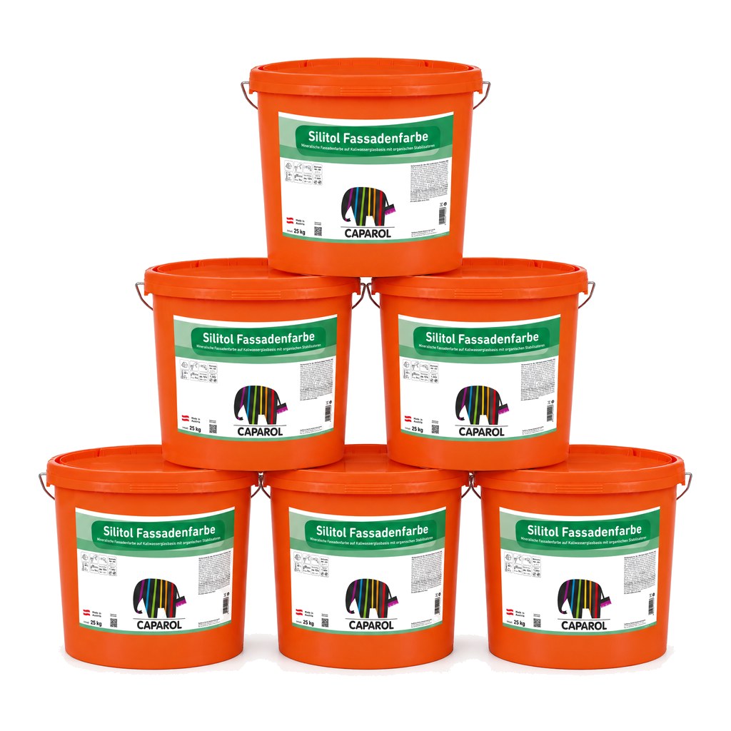 Sparset 6 × Silitol Fassadenfarbe 25 kg