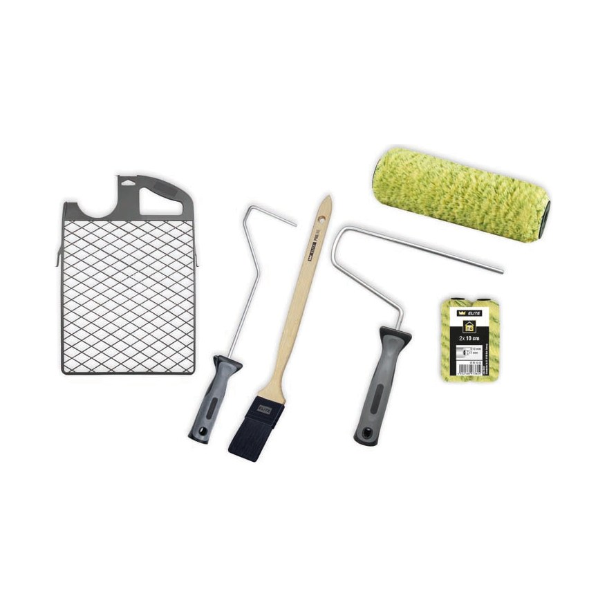 mako ELITE PROFI Maler-Set 6-teilig mit GREENLINE-Walzen