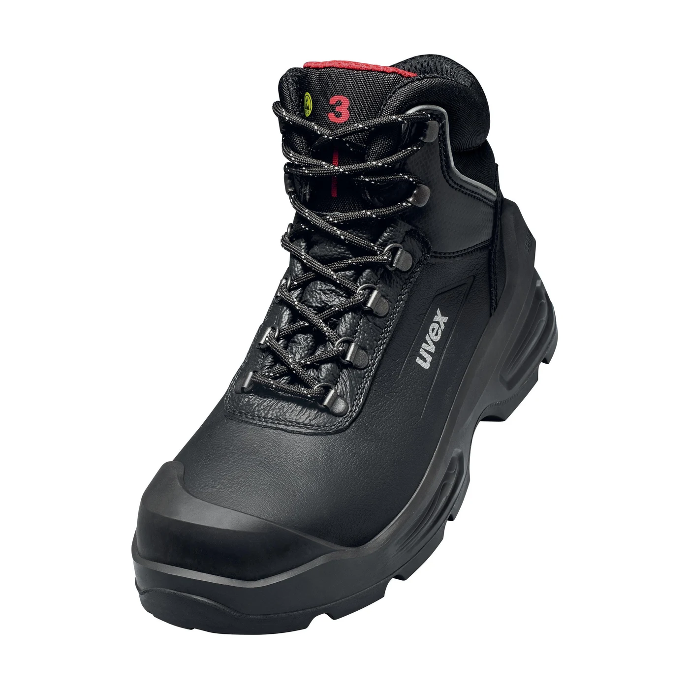 uvex 3 quatro S3 Sicherheitsstiefel schwarz – Packshot Hersteller