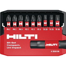HILTI Bit-Set mit Diamantbeschichtung 11tlg. 