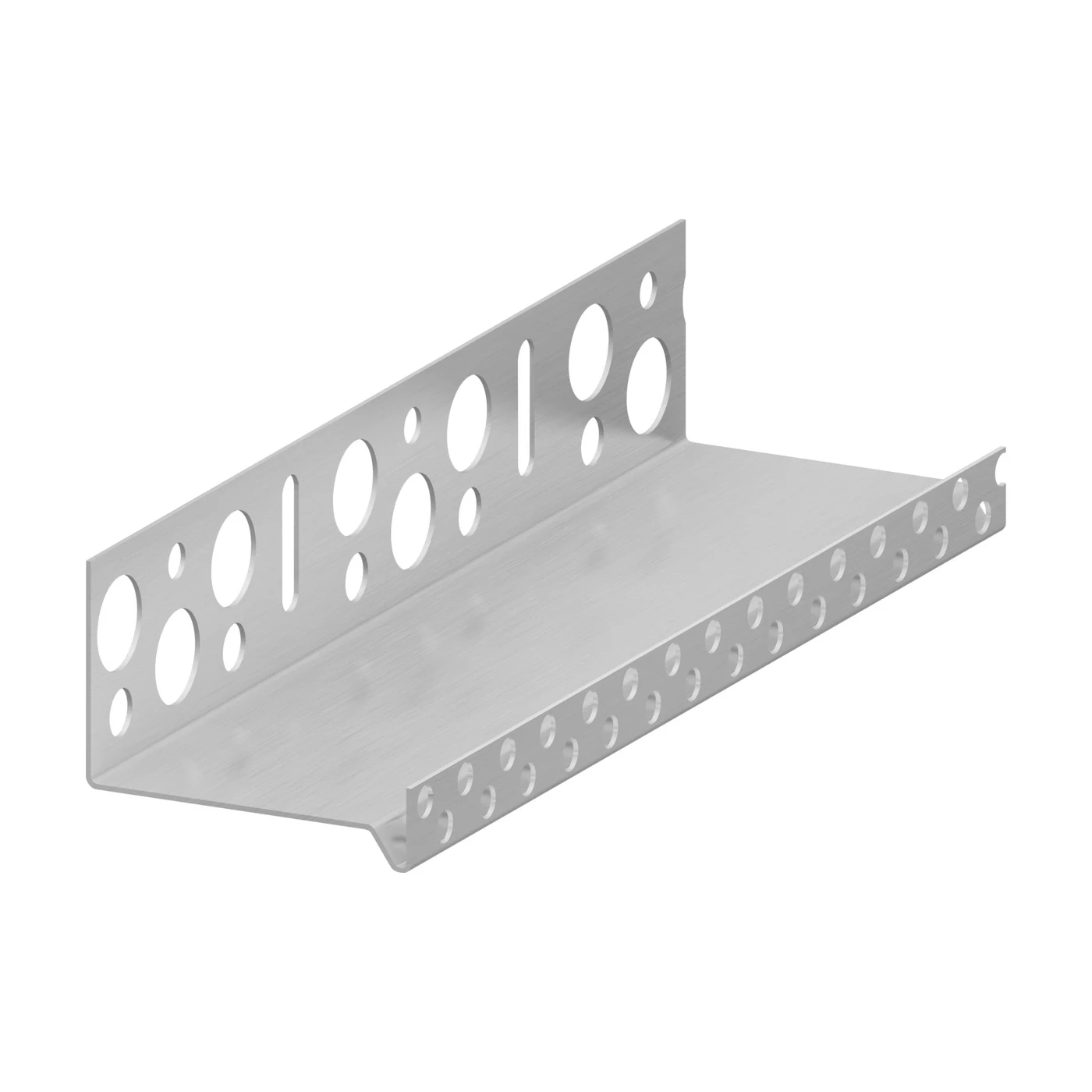 MIXFIX Sockelprofil Aluminium 2,5 m mit Tropfkante