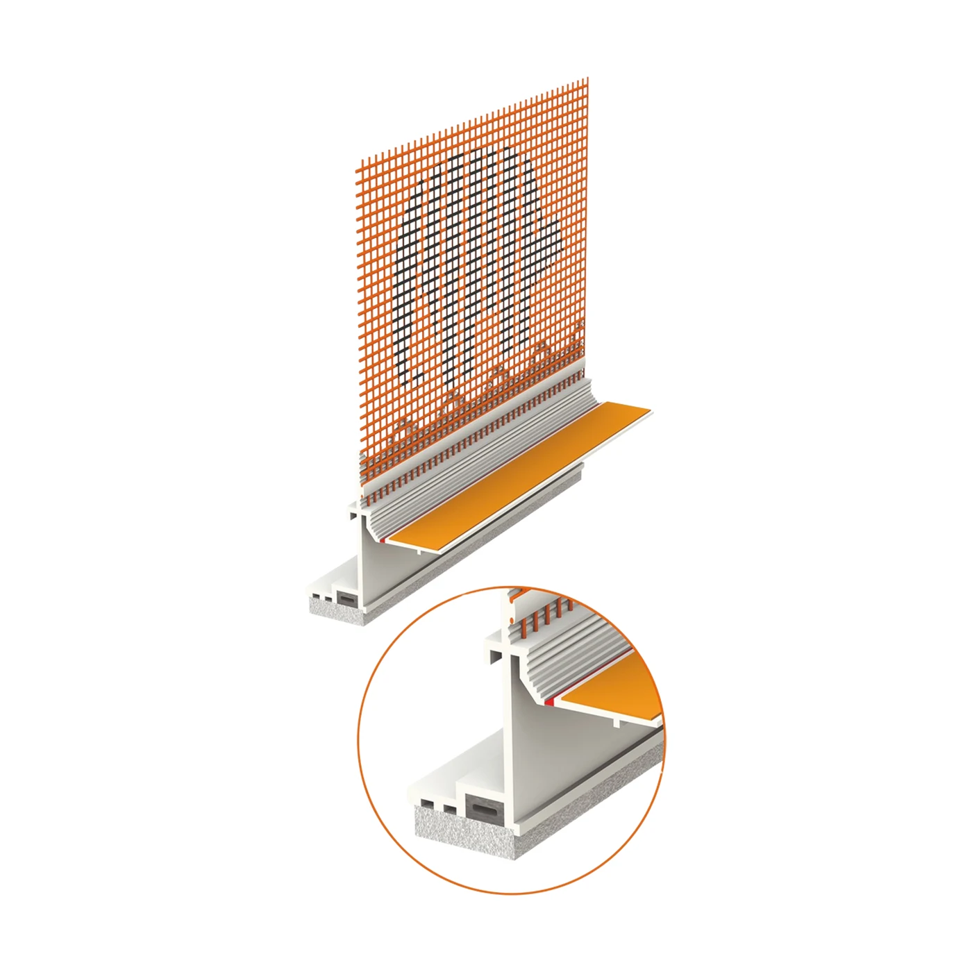 Caparol Capatect Fensteranschlussprofil Aluschale 3D – Packshot Hersteller